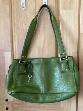 Green Women's Leather Shoulder Bag